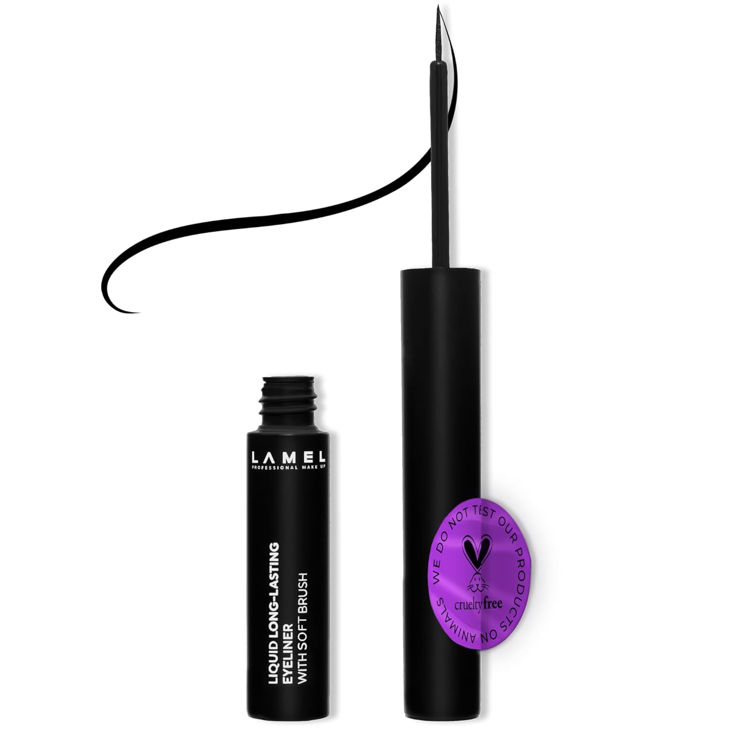 Lamel | Liquid Long-Lasting Eyeliner With Soft Brush 401 4ml | Best Price in Pakistan original skincare product Pakistan مرکزی تصویر
