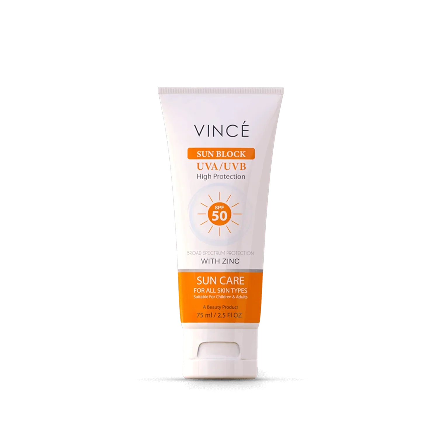 Vince | Sun Block-Uva & Uvb Protector Spf-50 | 75Ml | Best Price in Pakistan original skincare product Pakistan Main image