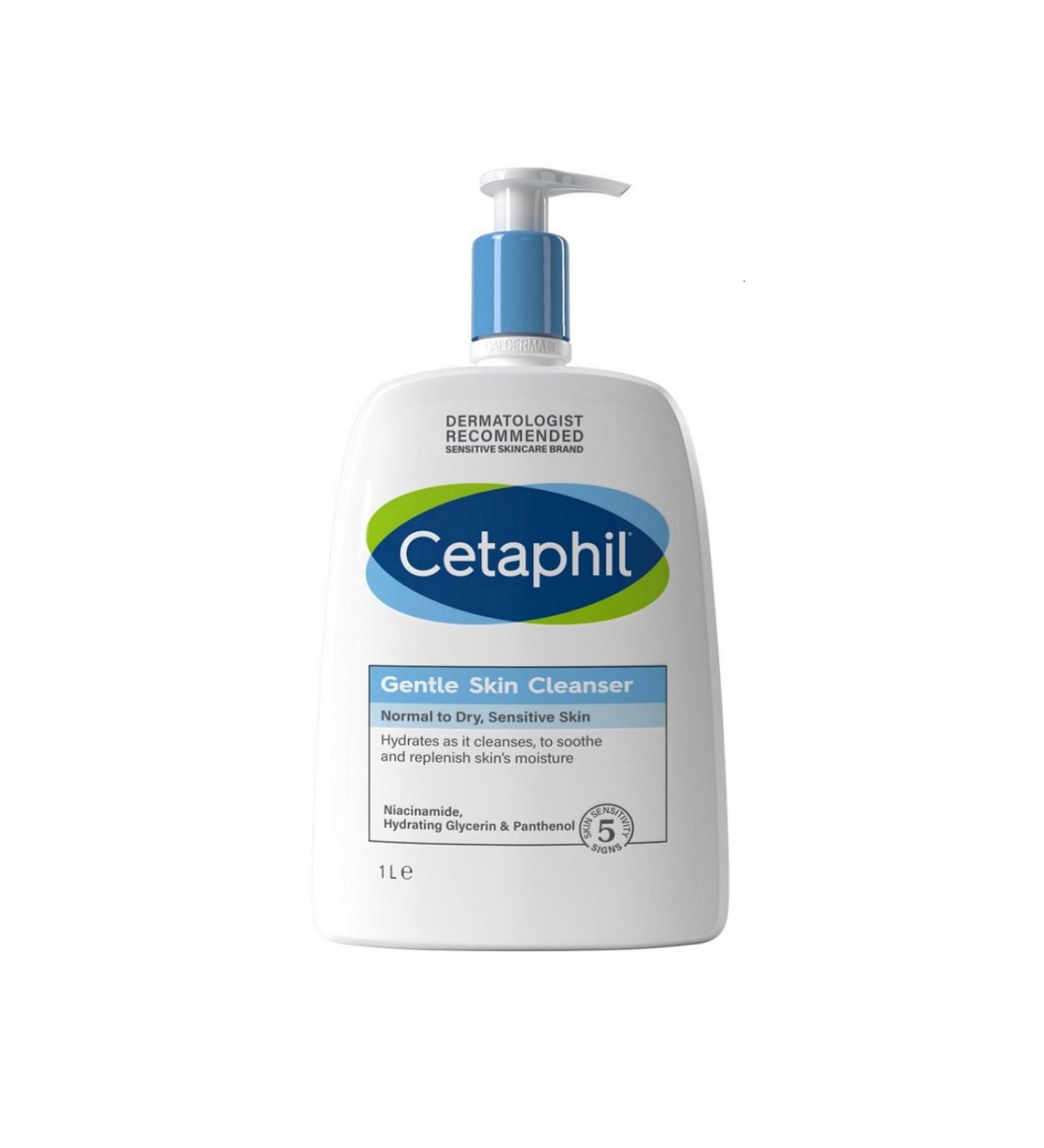 Cetaphil | Gentle Cleanser Normal To Dry, Sensitive Skin | 1Ltr | Best Price in Pakistan original skincare product Pakistan مرکزی تصویر