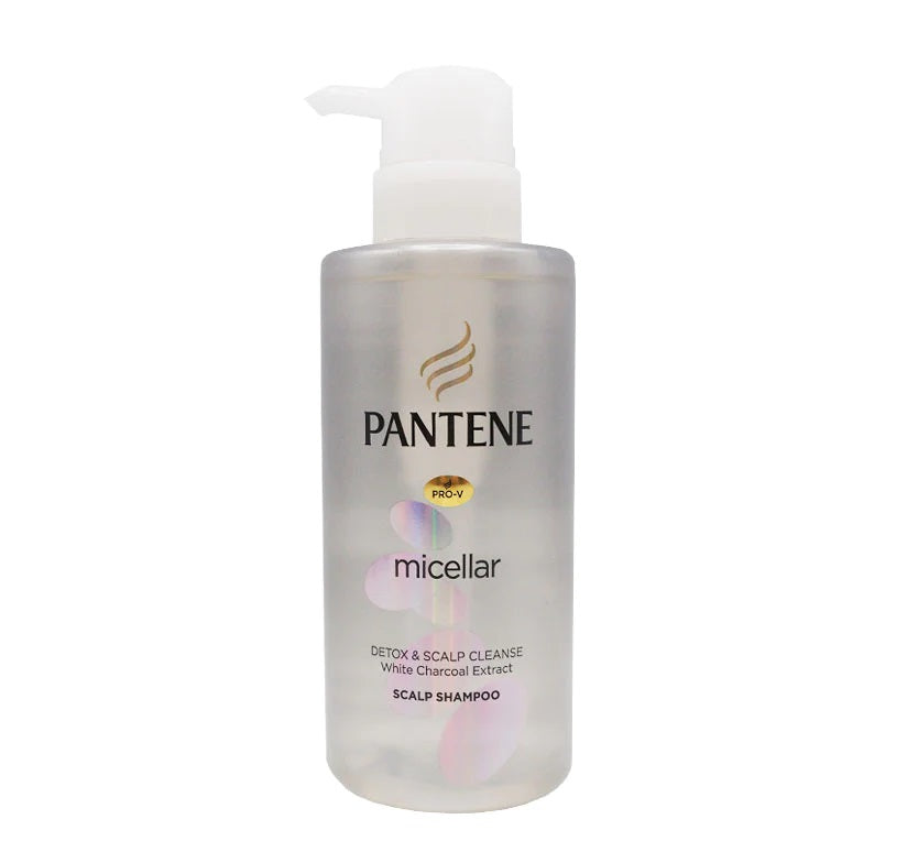 Pantene Pro-V Shampoo Micellar Detox & Scalp Cleanse White Charcoa L Extract | 530Ml | Best Price in Pakistan original skincare product Pakistan