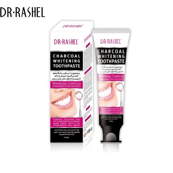 Dr. Rashel Black Charcoal Toothpaste 100G | Best Price in Pakistan original skincare product Pakistan مرکزی تصویر