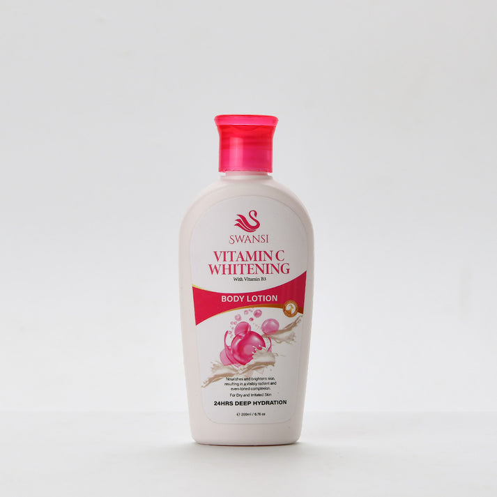 Swansi Vitamin C Whitening Body Lotion 200ml | Best Price in Pakistan original skincare product Pakistan