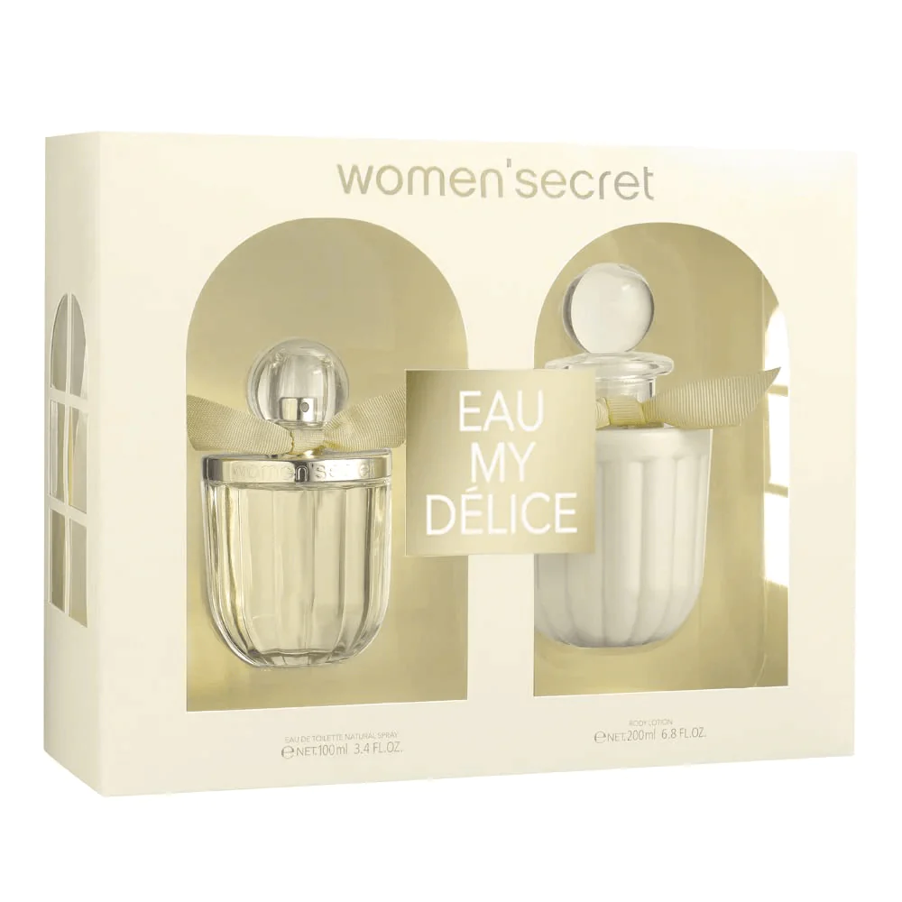 Women Secret Eau My Delice Gift Set EDT 100 ML + Body Lotion 200 ML | Best Price in Pakistan original skincare product Pakistan Main image