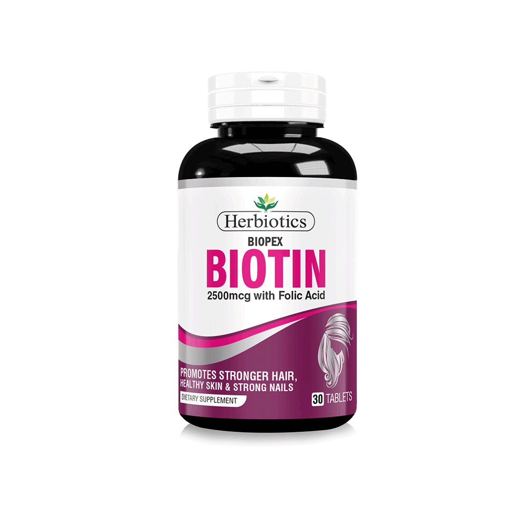 Herbiotics Biopex Biotin | 30 Tablets | Best Price in Pakistan original skincare product Pakistan Main image