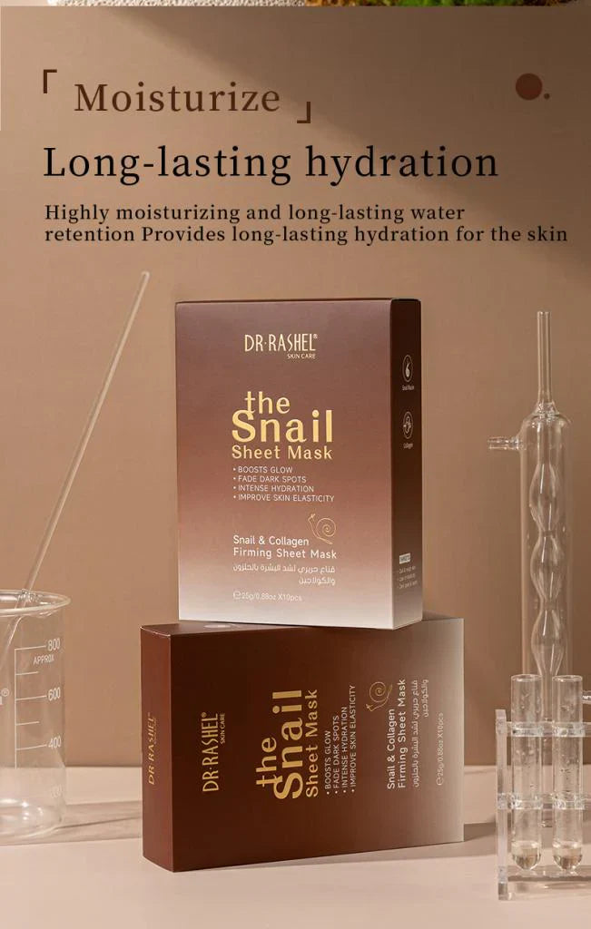 Dr Rashel | Snail & Collagen Firming Sheet Mask 25g | Best Price in Pakistan original skincare product Pakistan مرکزی تصویر