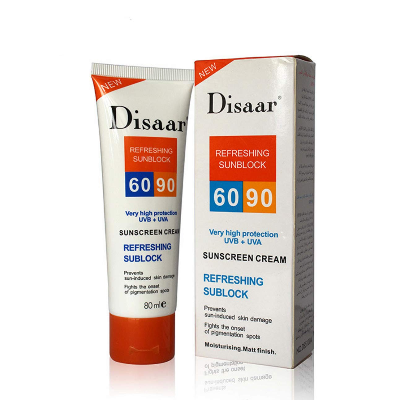Disaar | Refreshing Sunblock Very High Protection Uvb + Uva Spf 60-90++ 80Ml | Best Price in Pakistan original skincare product Pakistan Main image