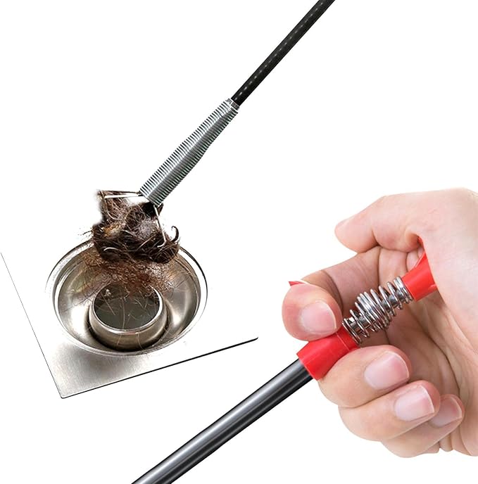 Plumbing grab pipe cleaning tool drain clog catcher sink grabber hair catcher tool drain cleaning tool household plumbing tools sink hair remover claw grab drain snake tool plumbing hair tool clog | Best Price in Pakistan original skincare product Pakistan Main image