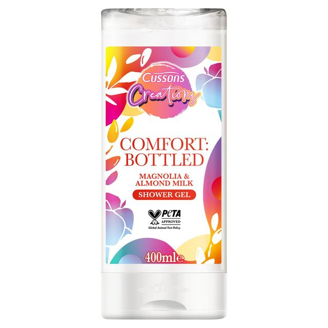 Cussons | Creations Comfort Bottled Magnolia & Almond Milk Shower Gel 400Ml | Best Price in Pakistan original skincare product Pakistan