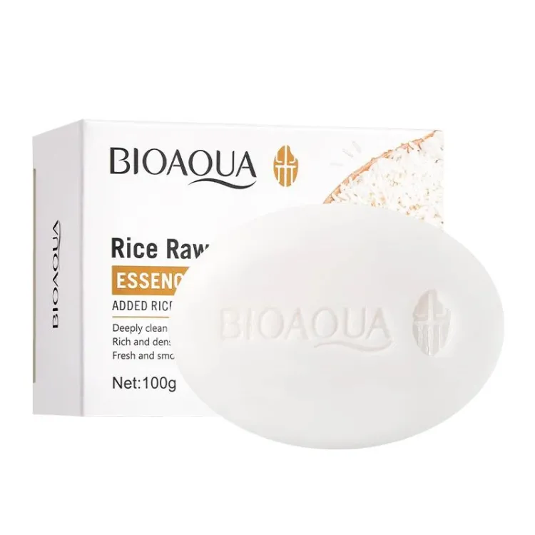 Bio Aqua Rice Raw Pulp Essence Soap 100G | Best Price in Pakistan original skincare product Pakistan