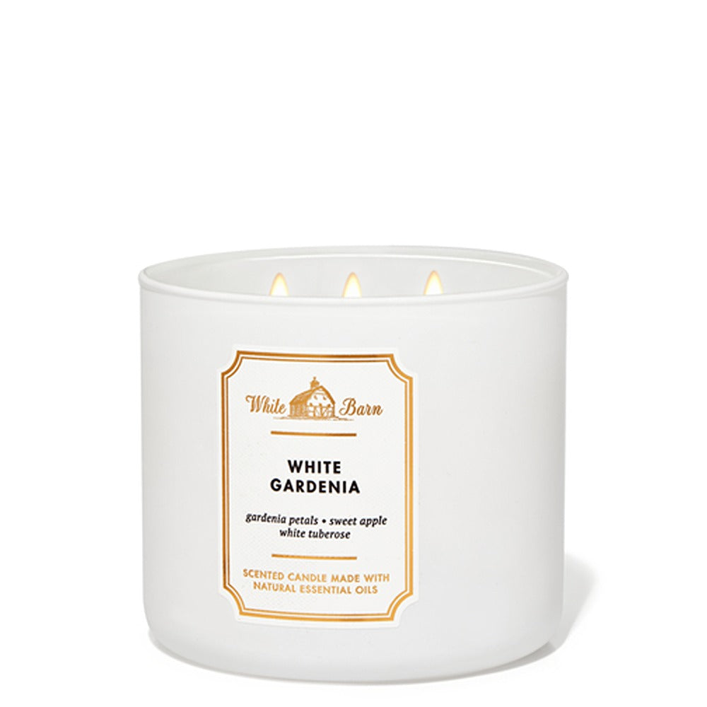 Bath & Body Works | 3 Wick Candles Cylinder | White Gardenia | Best Price in Pakistan original skincare product Pakistan