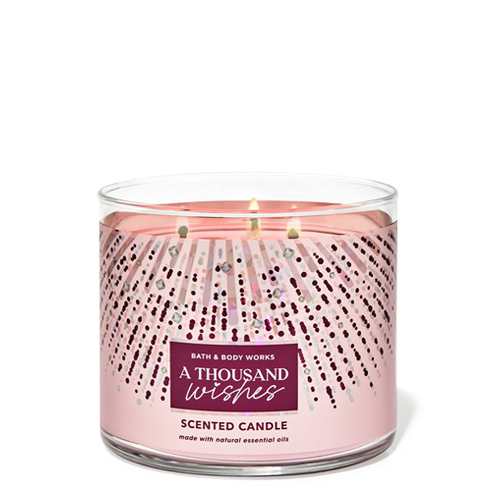 Bath & Body Works | 3 Wick Candles Cylinder | A Thousand Wishes | Best Price in Pakistan original skincare product Pakistan