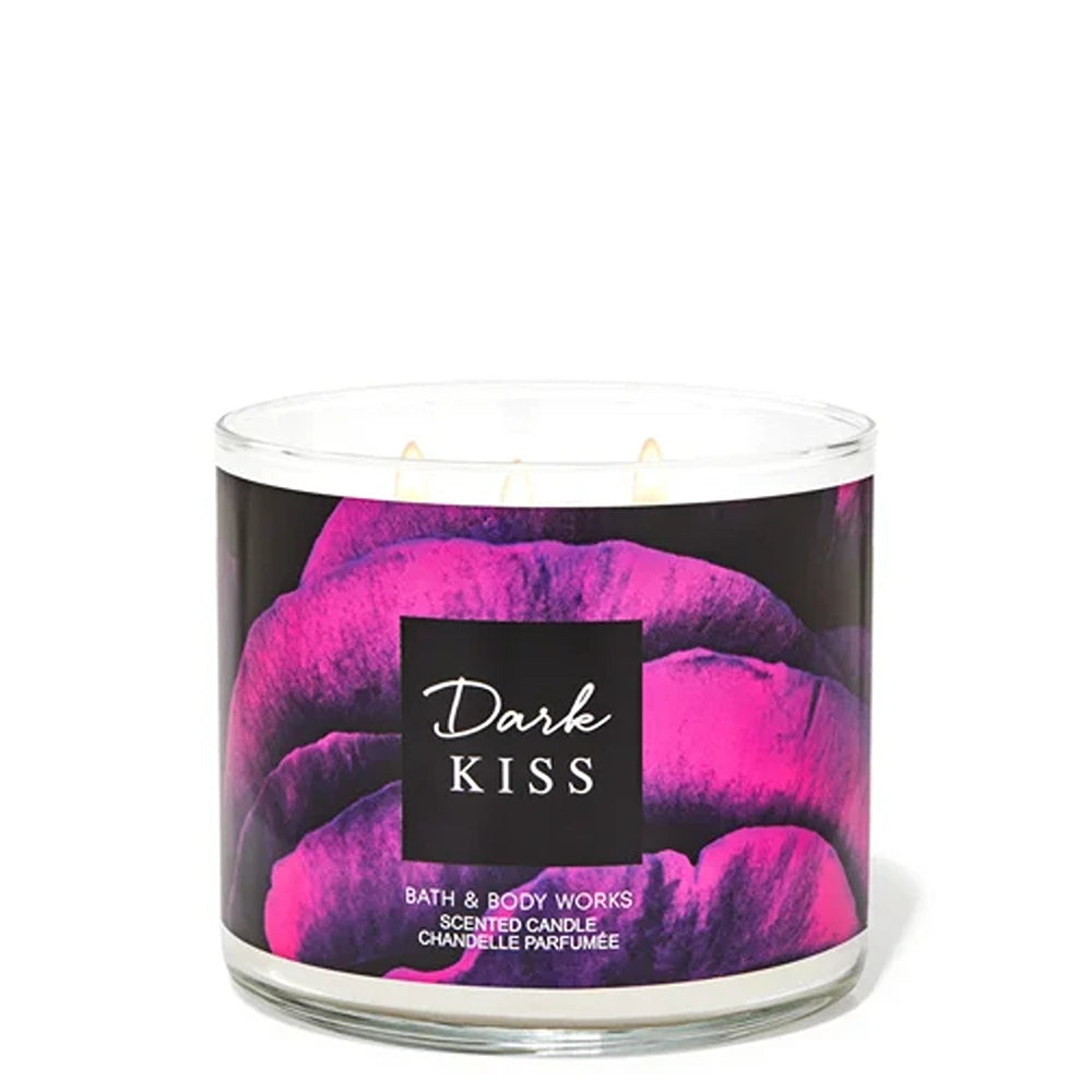 Bath & Body Works | 3 Wick Candles Cylinder | Dark Kiss | Best Price in Pakistan original skincare product Pakistan
