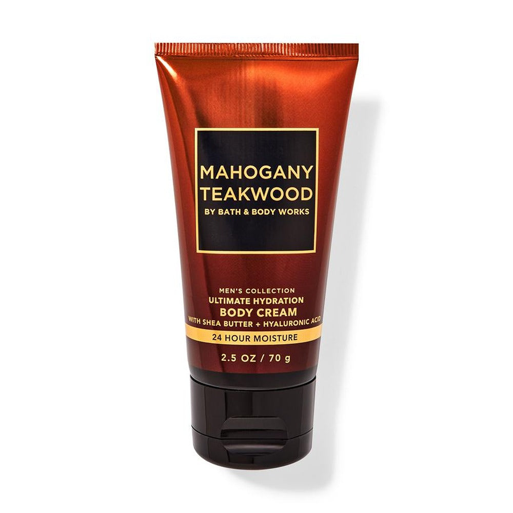 Bath & Body Works | Body Cream | Travel Mahogany Teakwood 70g | Best Price in Pakistan original skincare product Pakistan مرکزی تصویر
