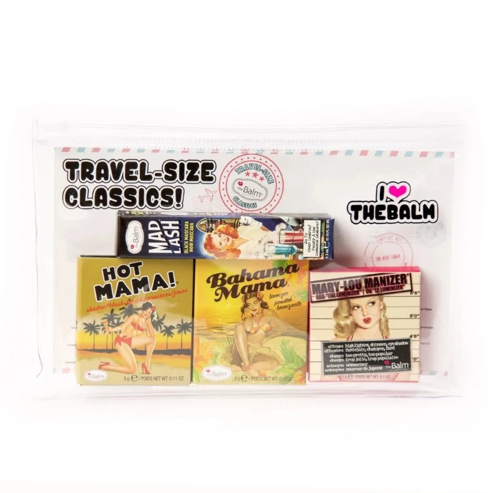 THE BALM TRAVEL SIZE CLASSICS 4 PIECE SET | Best Price in Pakistan original skincare product Pakistan Main image
