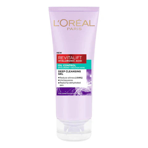 L'Oreal Paris Revitalift Hyaluronic Acid Oil Control Face Wash | 100ml | Best Price in Pakistan original skincare product Pakistan Main image