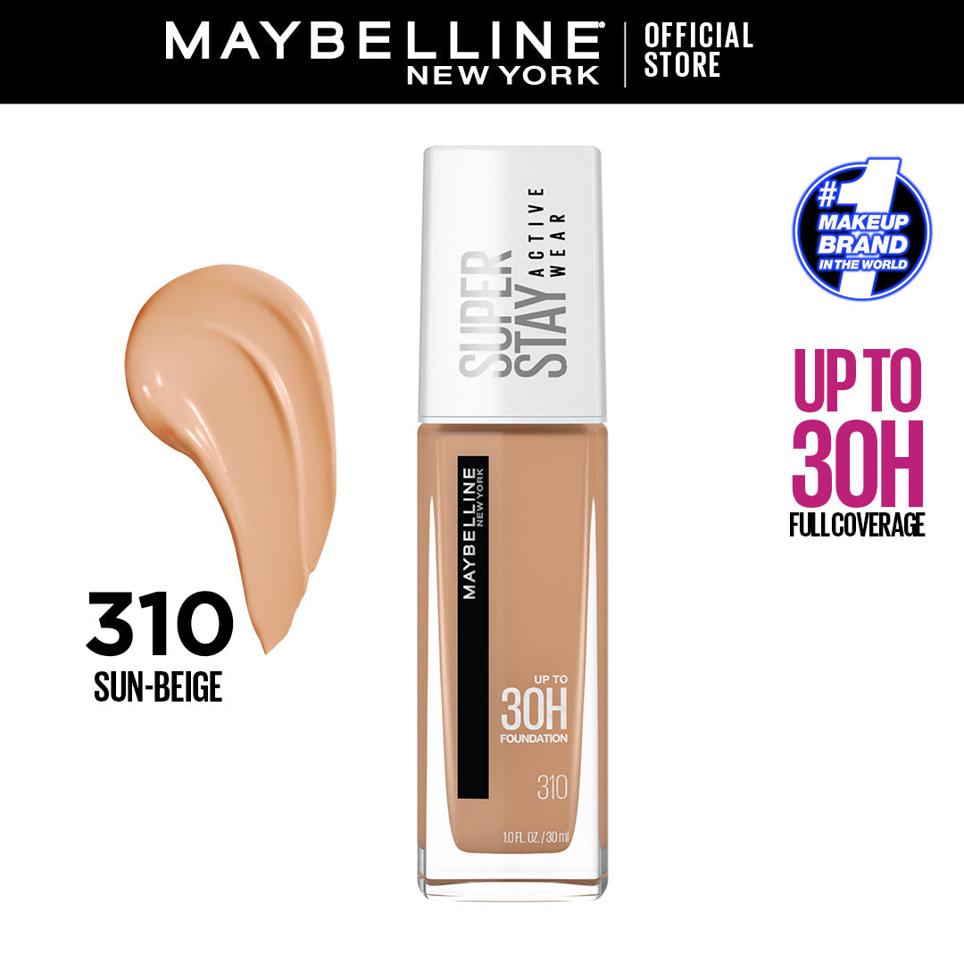 Maybelline | SuperStay 30H Full Coverage Liquid Foundation | 310 Sun Beige | Best Price in Pakistan original skincare product Pakistan مرکزی تصویر