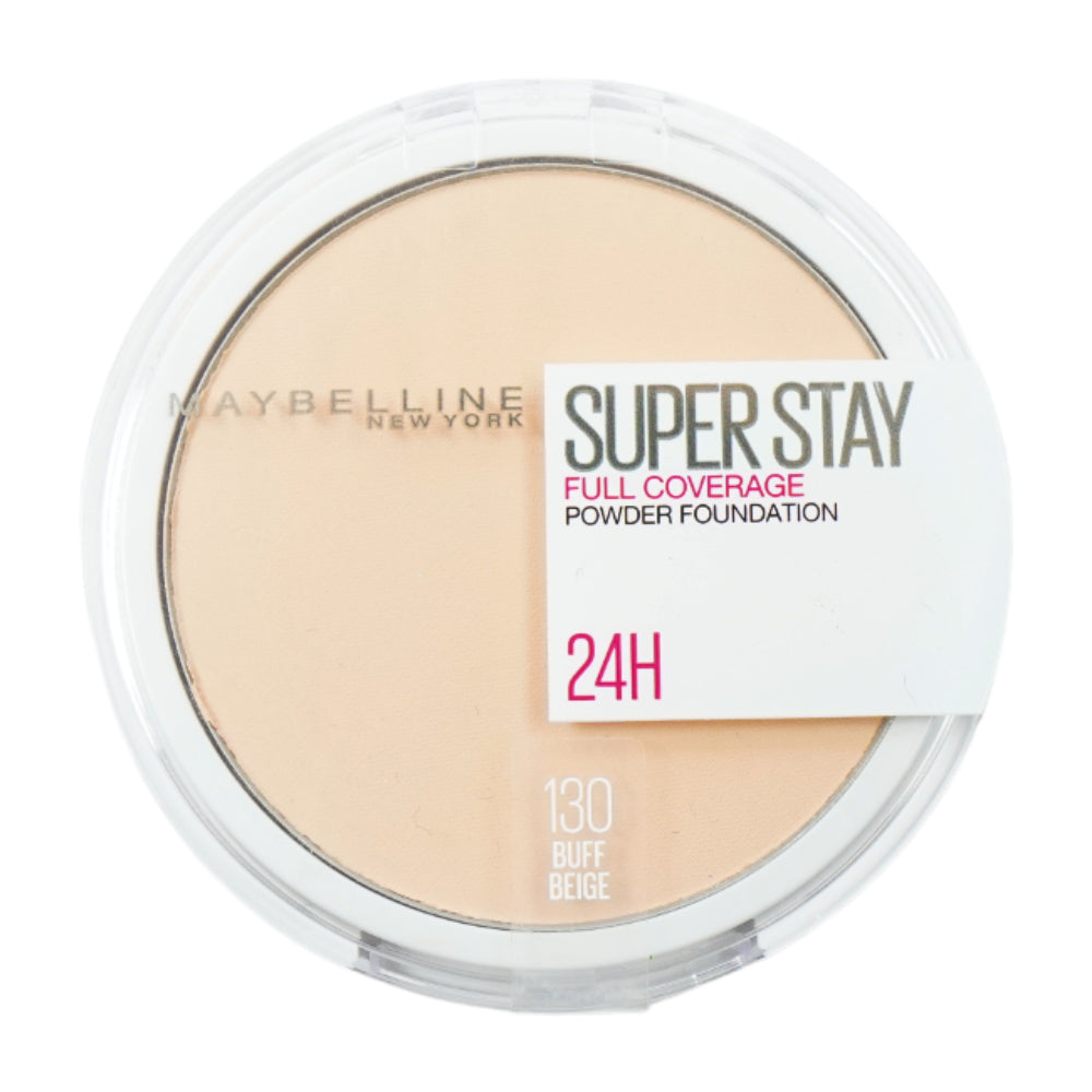 MAYBELLINE SUPERSTAY 24H FULL COVERAGE PWD 130 BUFF BEIGE | Best Price in Pakistan original skincare product Pakistan