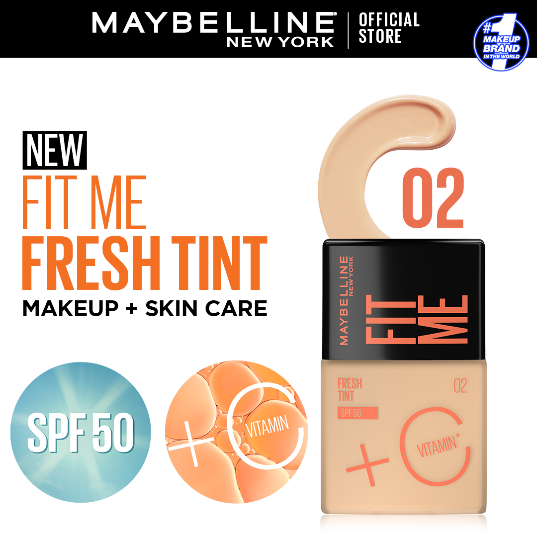 Maybelline | Fit Me Fresh Tint Spf 50 + Vitamin C Foundation | 02 | Best Price in Pakistan original skincare product Pakistan Main image