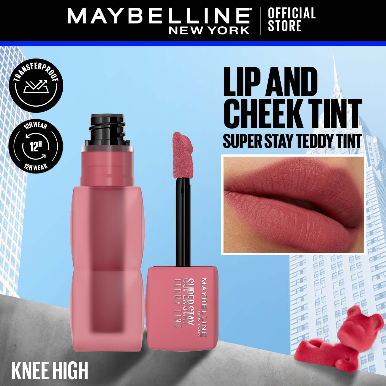 Maybelline | New York Superstay Teddy Tint | 55 Knee High | Best Price in Pakistan original skincare product Pakistan مرکزی تصویر