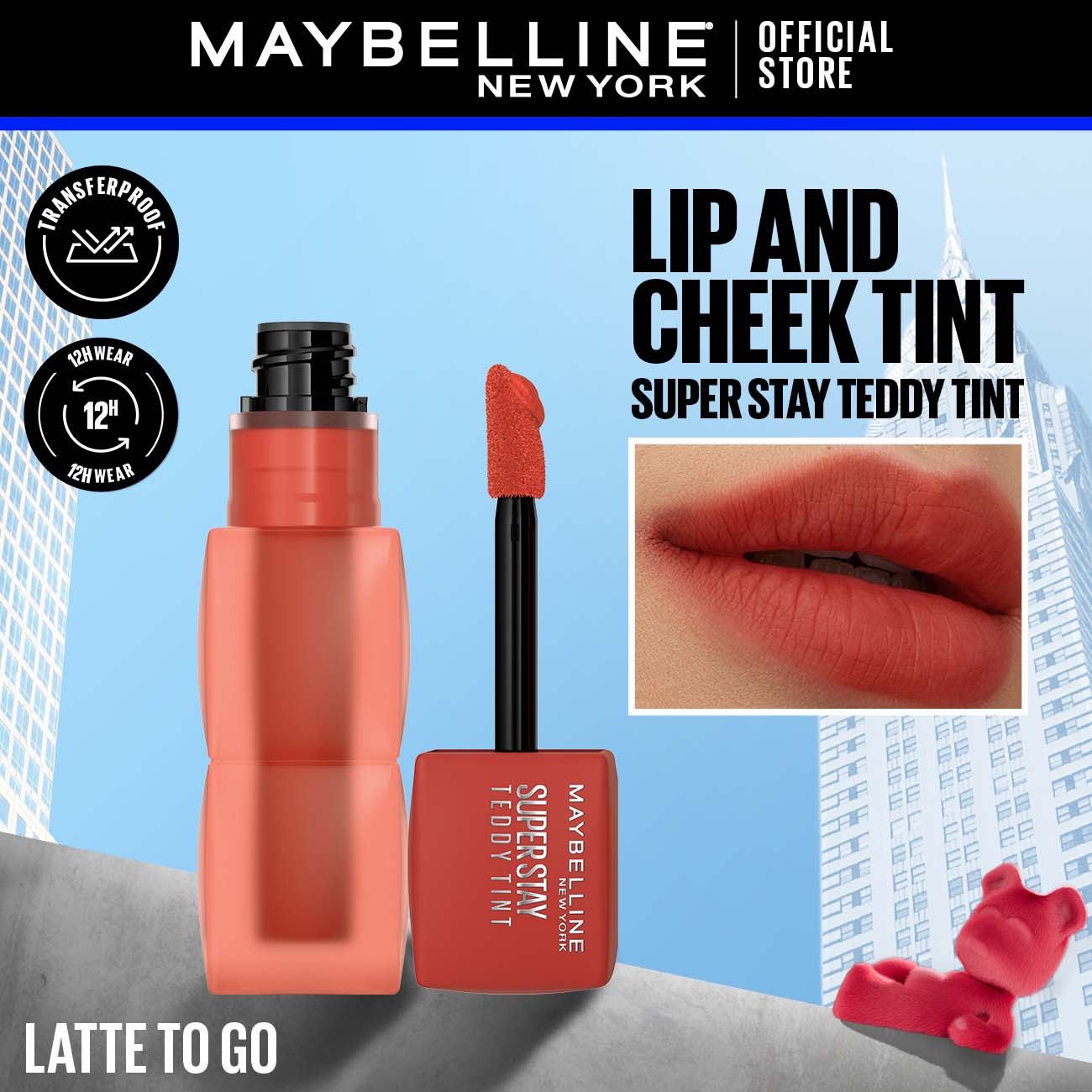 Maybelline | New York Superstay Teddy Tint | 75 Latte To Go | Best Price in Pakistan original skincare product Pakistan