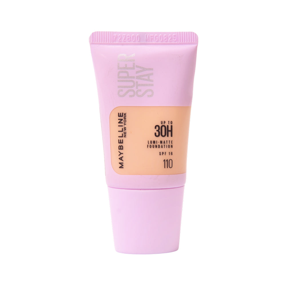 MAYBELLINE SUPERSTAY LUMI MATTE FOUNDATION 110 TUBE18ML AS X | Best Price in Pakistan original skincare product Pakistan مرکزی تصویر