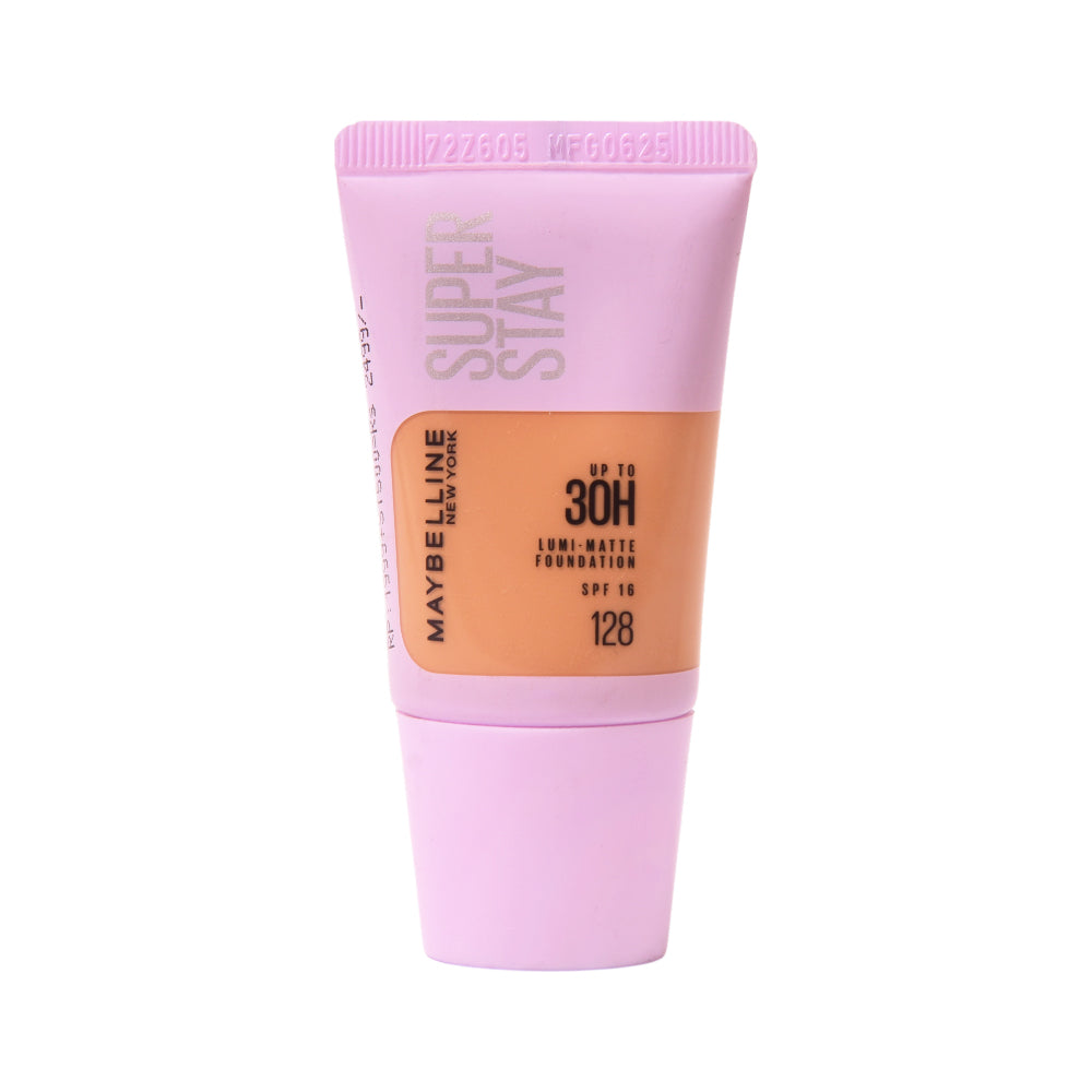 MAYBELLINE SUPERSTAY LUMI MATTE FOUNDATION 128 TUBE18ML AS X | Best Price in Pakistan original skincare product Pakistan