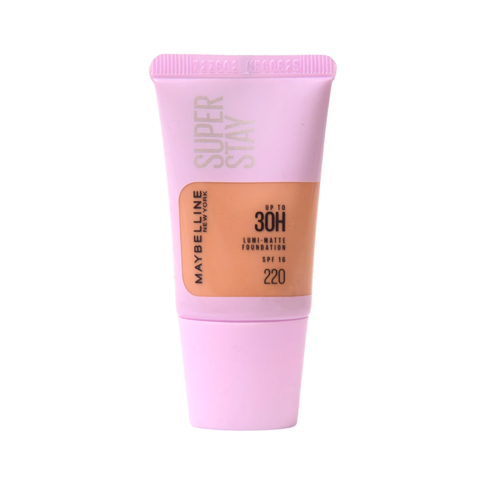 MAYBELLINE SUPERSTAY LUMI MATTE FOUNDATION 220 TUBE18ML AS X | Best Price in Pakistan original skincare product Pakistan مرکزی تصویر
