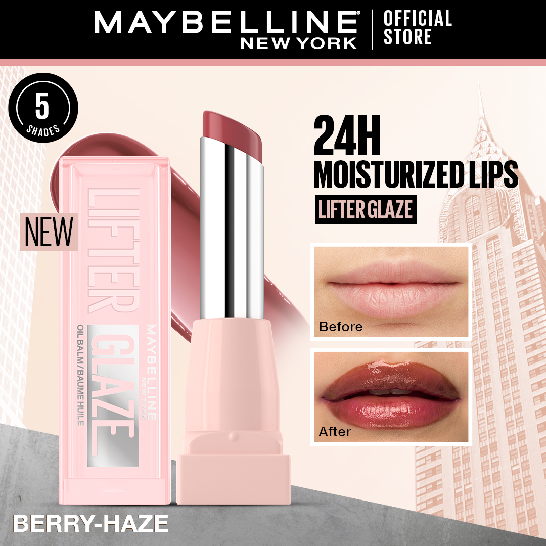 Maybelline | Lifter Glaze Tinted Lip Oil Balm | 007 Berry Haze | Best Price in Pakistan original skincare product Pakistan