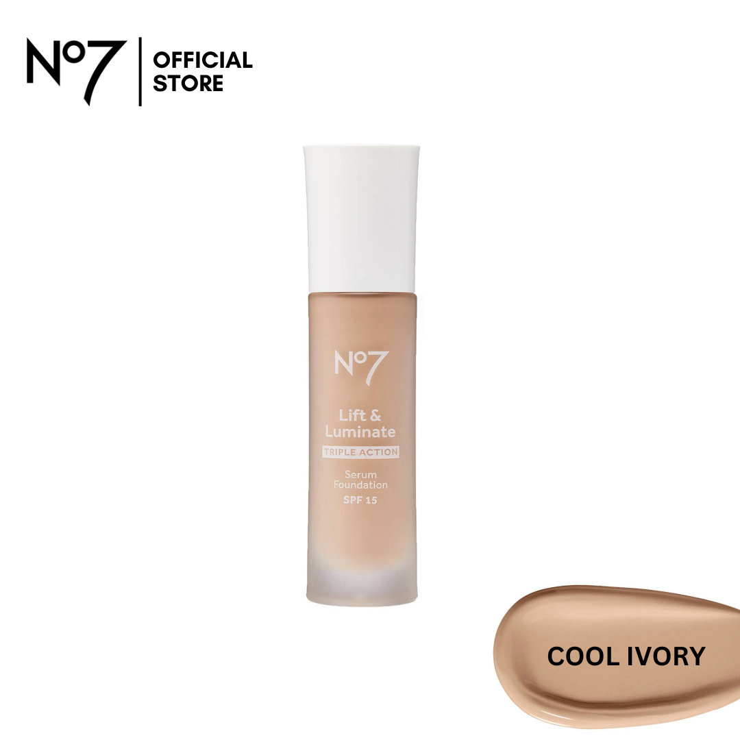 No7 Lift & Luminate Triple Action Serum Foundation | Cool Ivory | Best Price in Pakistan original skincare product Pakistan Main image