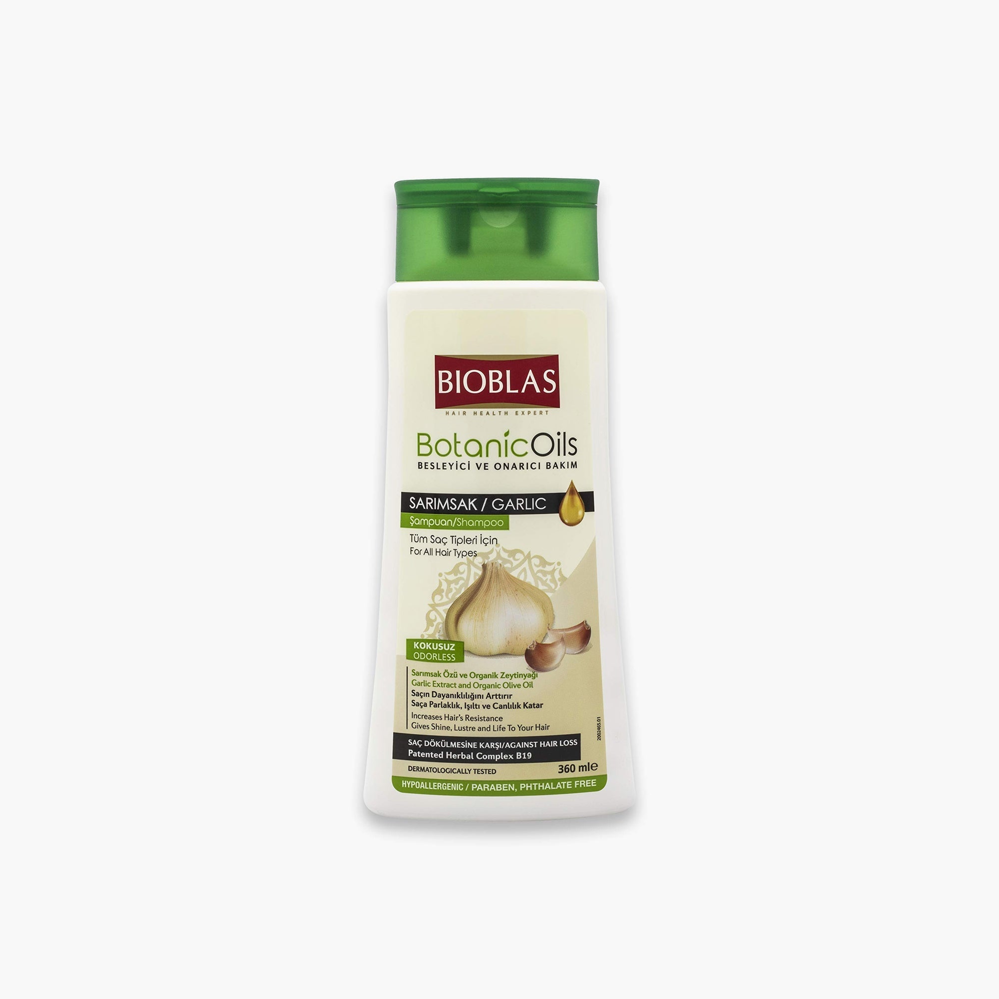 Bioblas Botanic Oils Garlic Shampoo 360Ml | Best Price in Pakistan original skincare product Pakistan