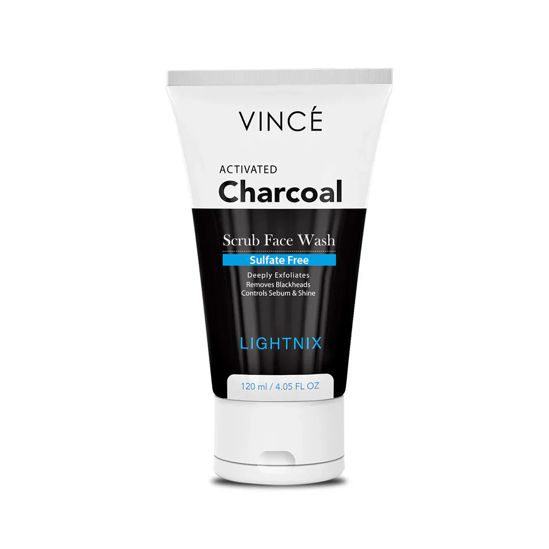 Vince | Activated Charcoal Scrub Face Wash (Women) | 120Ml | Best Price in Pakistan original skincare product Pakistan Main image