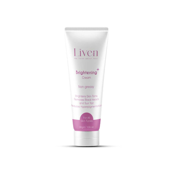 Liven Brightening Cream | Best Price in Pakistan original skincare product Pakistan مرکزی تصویر