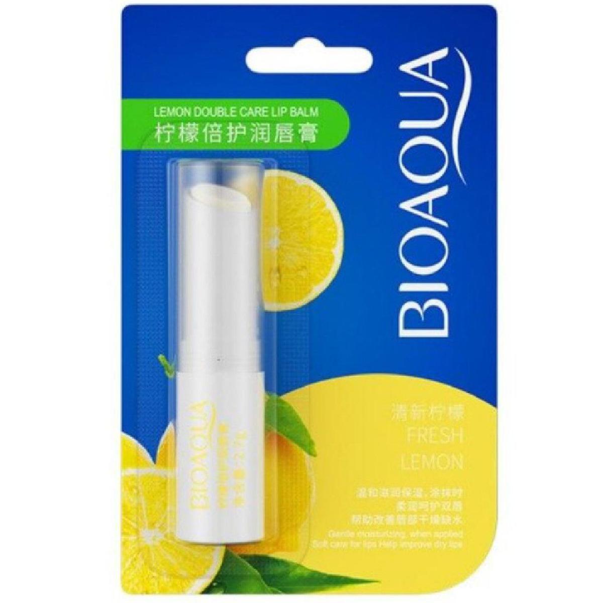 Bio Aqua | Lemon Double Moist Lip Balm | 2.7G | Best Price in Pakistan original skincare product Pakistan Main image