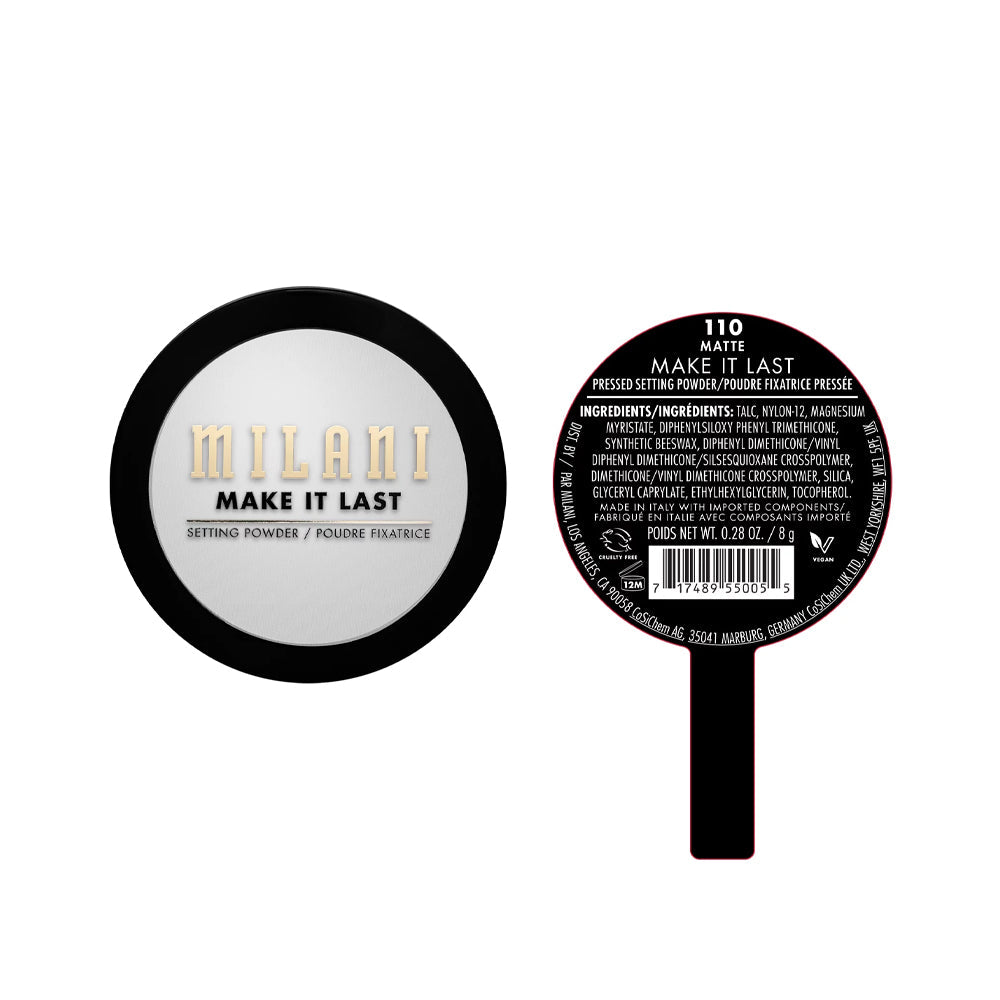 MILANI MAKE IT LAST SETTING POWDER (110-MATTE ) 8G | Best Price in Pakistan original skincare product Pakistan Main image