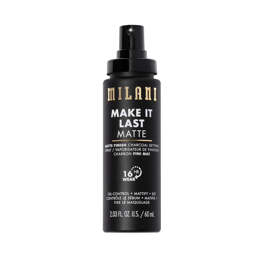 MILANI MAKE IT LAST MATTE FINISH CHARCOAL SETTING SPRAY 60ML | Best Price in Pakistan original skincare product Pakistan Main image