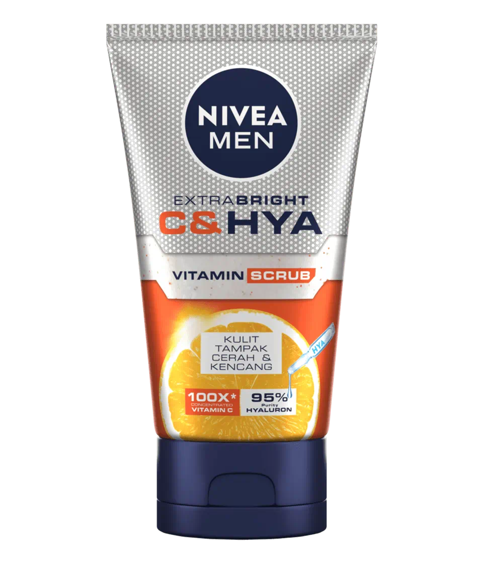 Nivea | Men Foam Extra Bright C& Hya Vitamin Scrub | 100Ml | Best Price in Pakistan original skincare product Pakistan
