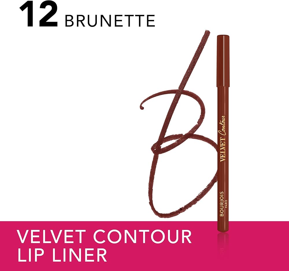 Bourjois | Velvet Contour Lip Liner 12 Brunette | Best Price in Pakistan original skincare product Pakistan مرکزی تصویر