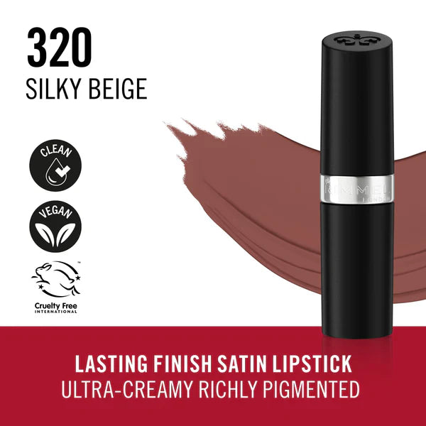 Rimmel | Lasting Finish Bullets Satin Lipstick | 320 Silky Beige | Best Price in Pakistan original skincare product Pakistan Main image