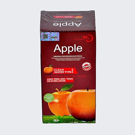 Apple Hair Color Cream Dark Brown 500Ml+500Ml | Best Price in Pakistan original skincare product Pakistan مرکزی تصویر