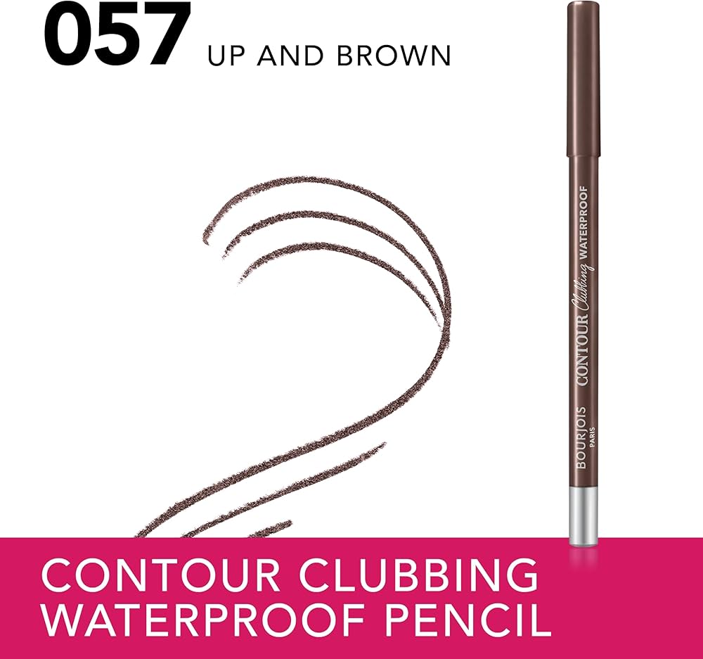 Bourjois | Contour Clubbing Waterproof Eye Pencil | 057 Up & Brown | Best Price in Pakistan original skincare product Pakistan مرکزی تصویر