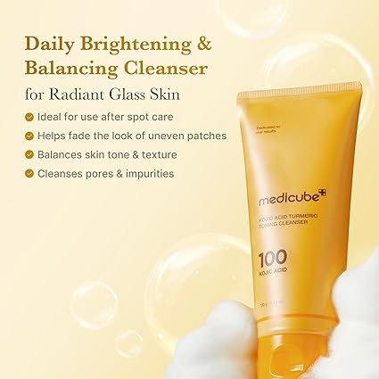 Medicube | Kojic Acid Tumeric Toning Cleanser | 120g | Best Price in Pakistan original skincare product Pakistan Main image