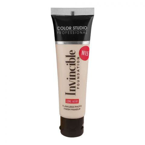 Color Studio | Invincible Foundation Shade Fair Ivory- N15- Flawless Photo Finish Makeup | Best Price in Pakistan original skincare product Pakistan