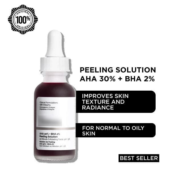 AHA 30% + BHA 2% Peeling Solution | 30ml | Best Price in Pakistan original skincare product Pakistan