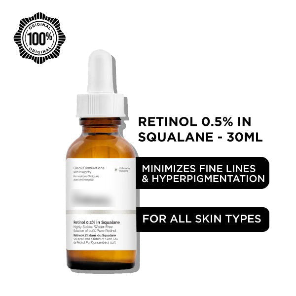 Retinol 0.5% in Squalane | 30ml | Best Price in Pakistan original skincare product Pakistan Main image