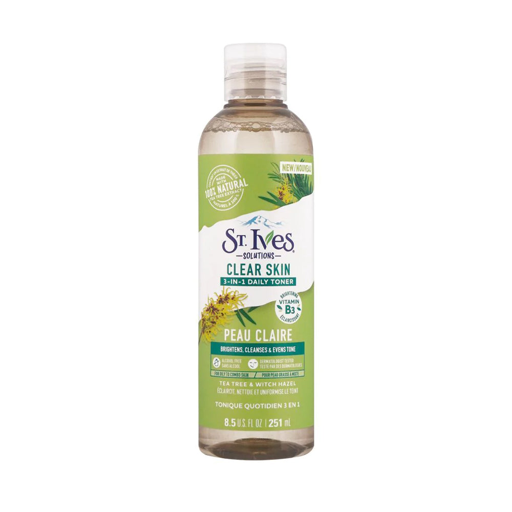 ST.IVES CLEAR SKIN 3IN1 DAILY TONER TEA TREE 251ML | Best Price in Pakistan original skincare product Pakistan مرکزی تصویر