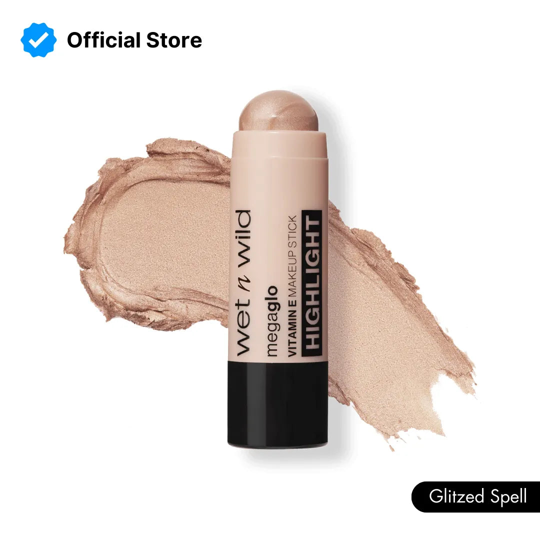 Wet n Wild Mega Glo vitamin and Make-up Stick Highlighter | Glitzed Spell | Best Price in Pakistan original skincare product Pakistan مرکزی تصویر