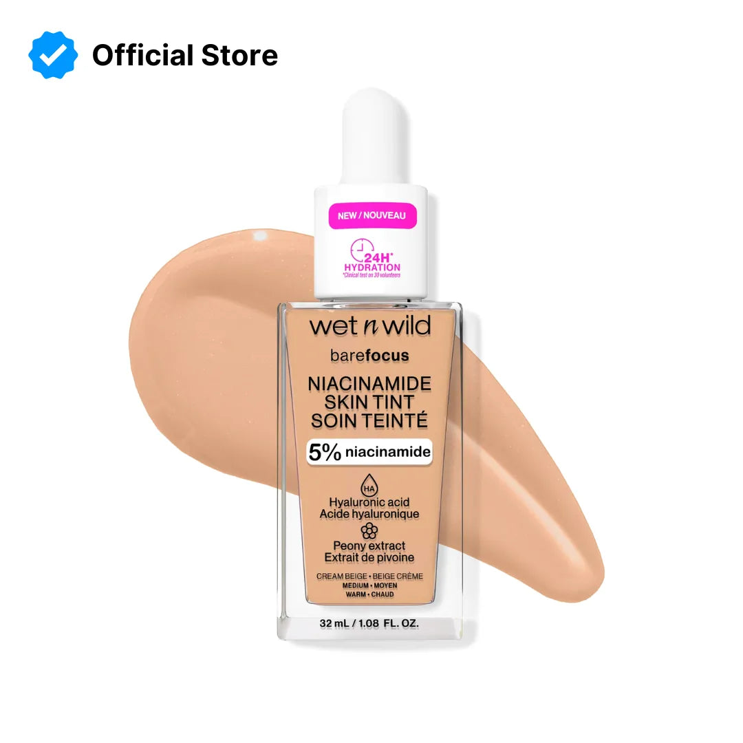 Wet n Wild Bare Focus Niacinamide Skin Tint | Cream Beige | Best Price in Pakistan original skincare product Pakistan