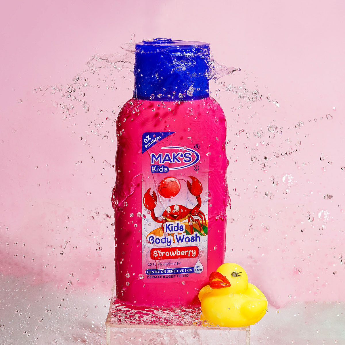 Mak's | Kids Strawberry Body Wash for Sensitive Skin | 300ml | Best Price in Pakistan original skincare product Pakistan Main image