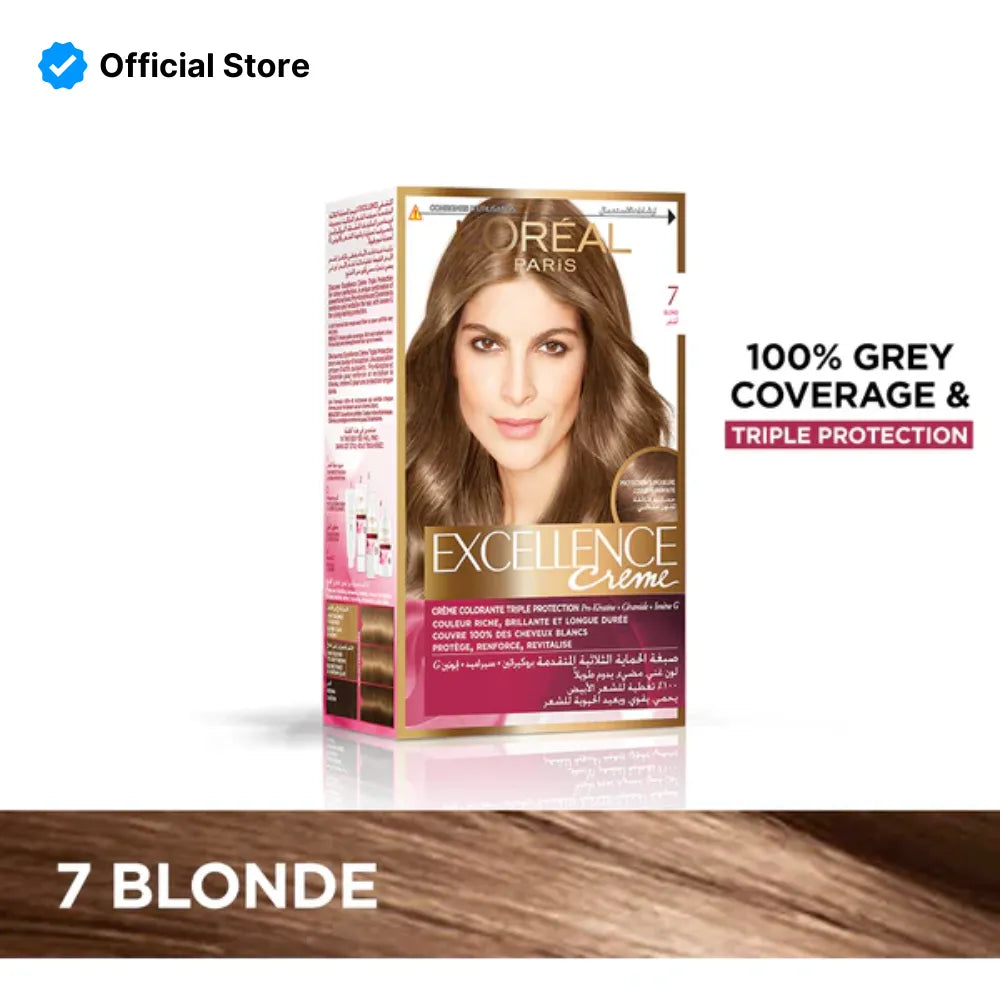 L'Oreal Paris Excellence Creme Hair Colour #7 Blonde | Best Price in Pakistan original skincare product Pakistan Main image