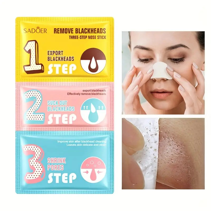 Sadoer Blackheads Remover Three | Step Nose Stick 7G | Best Price in Pakistan original skincare product Pakistan Main image